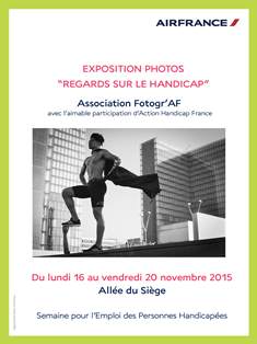 athlete pour expo photo Air France