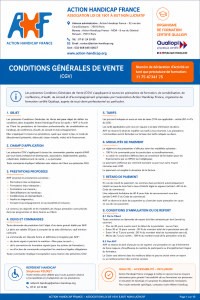 Conditions Générales de vente AHF